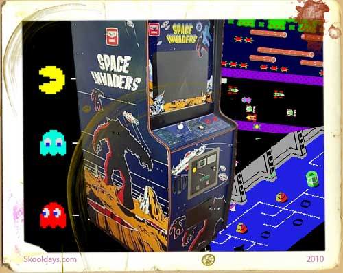 galaga video arcade game